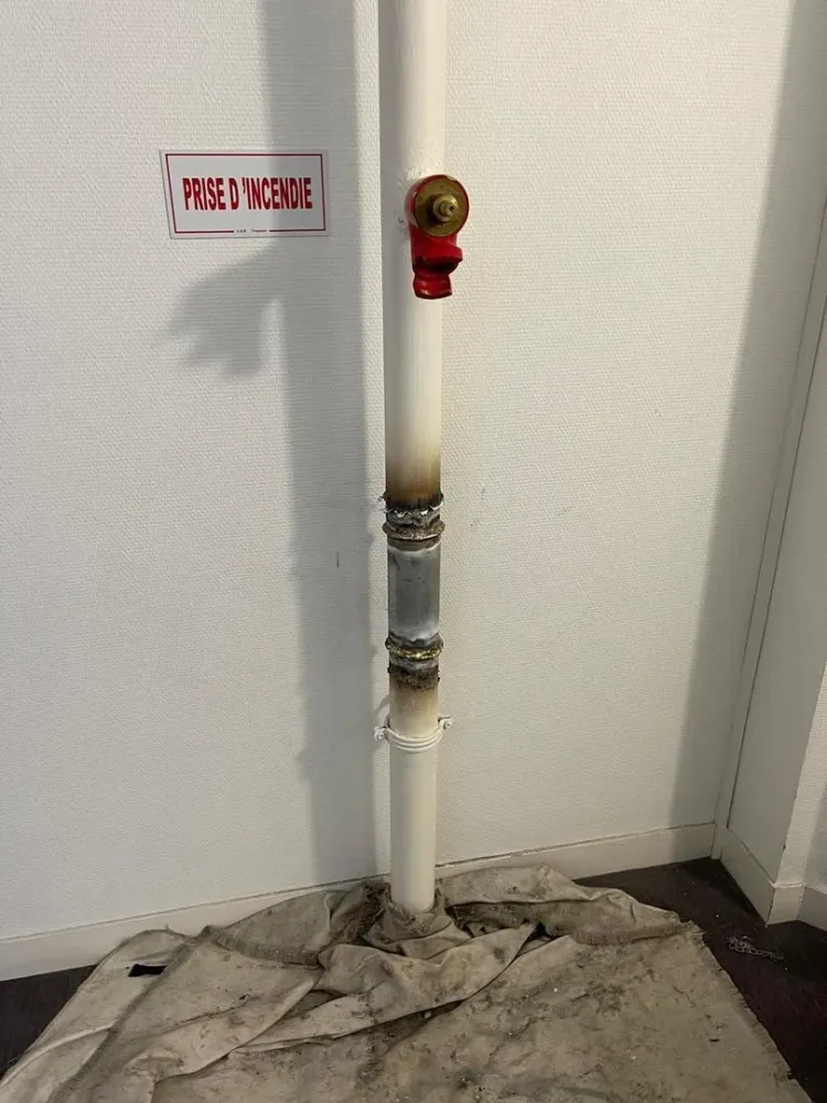 installation colonne seche
